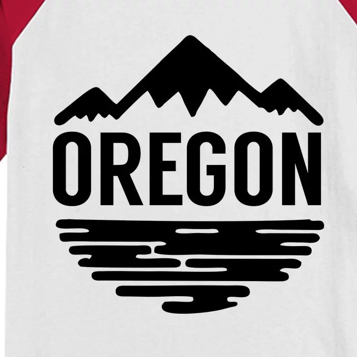 Oregon Simple Logo Kids Colorblock Raglan Jersey