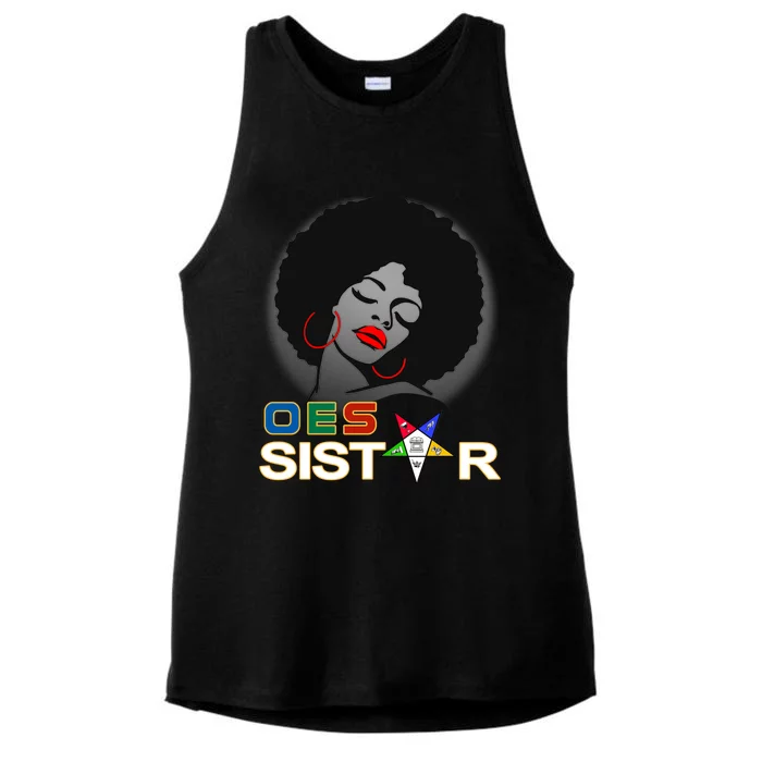 Oes Sister Light Order Of The Eastern Star Parents' Day Gift Ladies Tri-Blend Wicking Tank