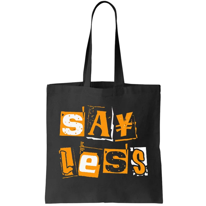 Orange Say Less Orange Color Tote Bag