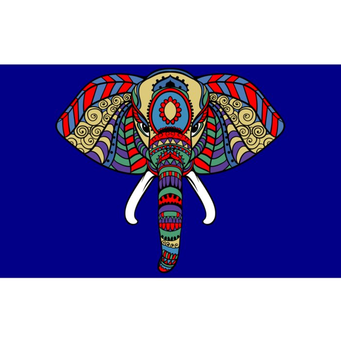 Ornate Stylized Line Art With Aesthetic Elephant For Yoga Cute Gift Bumper Sticker