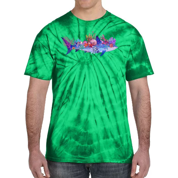 Ocean Sea Life Shark Tie-Dye T-Shirt