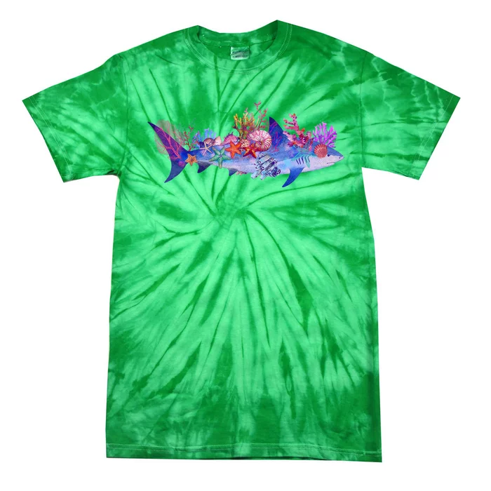 Ocean Sea Life Shark Tie-Dye T-Shirt