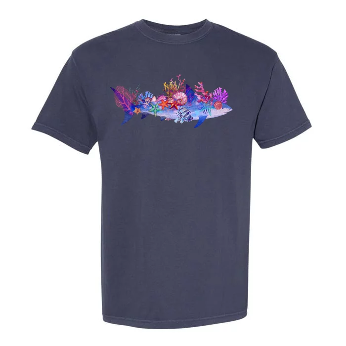 Ocean Sea Life Shark Garment-Dyed Heavyweight T-Shirt