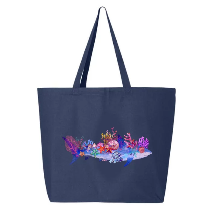 Ocean Sea Life Shark 25L Jumbo Tote