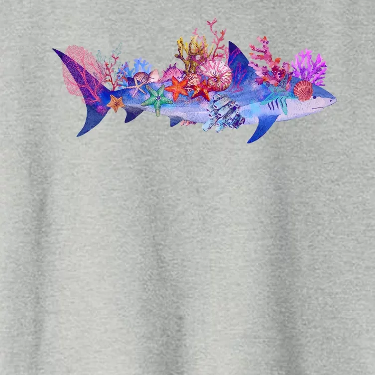 Ocean Sea Life Shark Women's Crop Top Tee