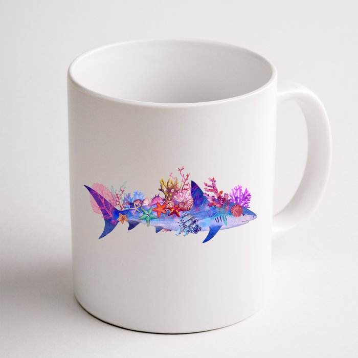 Ocean Sea Life Shark Front & Back Coffee Mug