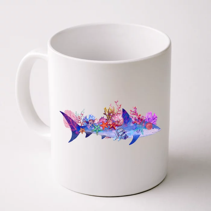 Ocean Sea Life Shark Front & Back Coffee Mug