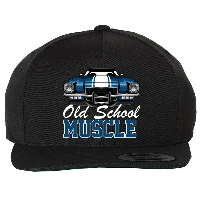 Old School Muscle Car Wool Snapback Cap