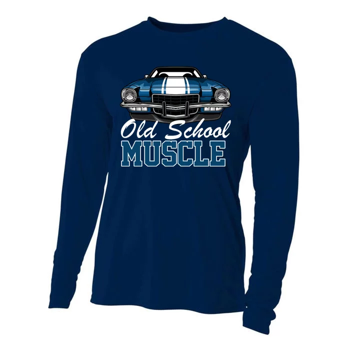 Old School Muscle Car Cooling Performance Long Sleeve Crew