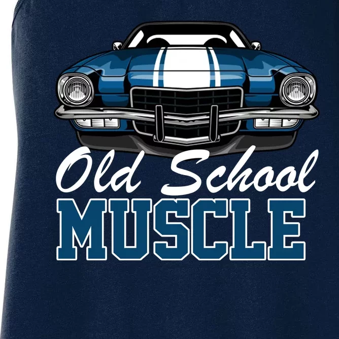 Old School Muscle Car Women's Racerback Tank