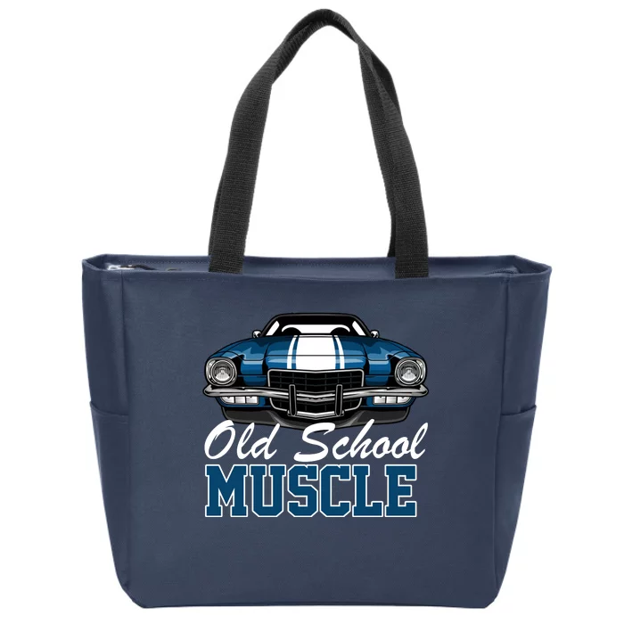 Old School Muscle Car Zip Tote Bag