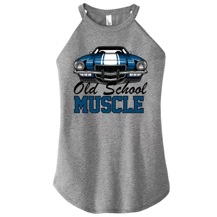 Old School Muscle Car Women’s Perfect Tri Rocker Tank