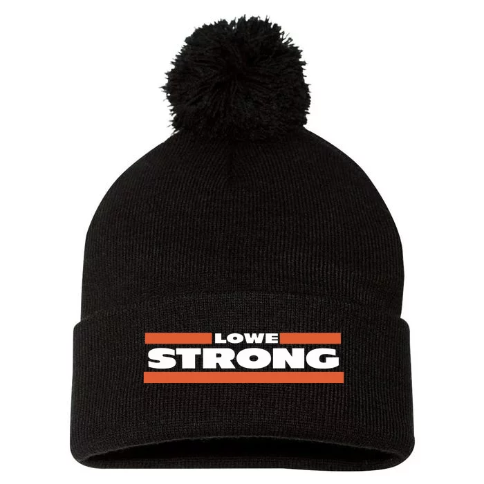 Obvious Shirts Mike Lowe Strong Pom Pom 12in Knit Beanie