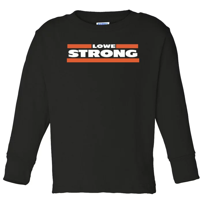 Obvious Shirts Mike Lowe Strong Toddler Long Sleeve Shirt