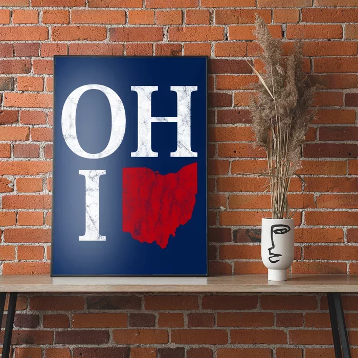 Ohio State Map Poster