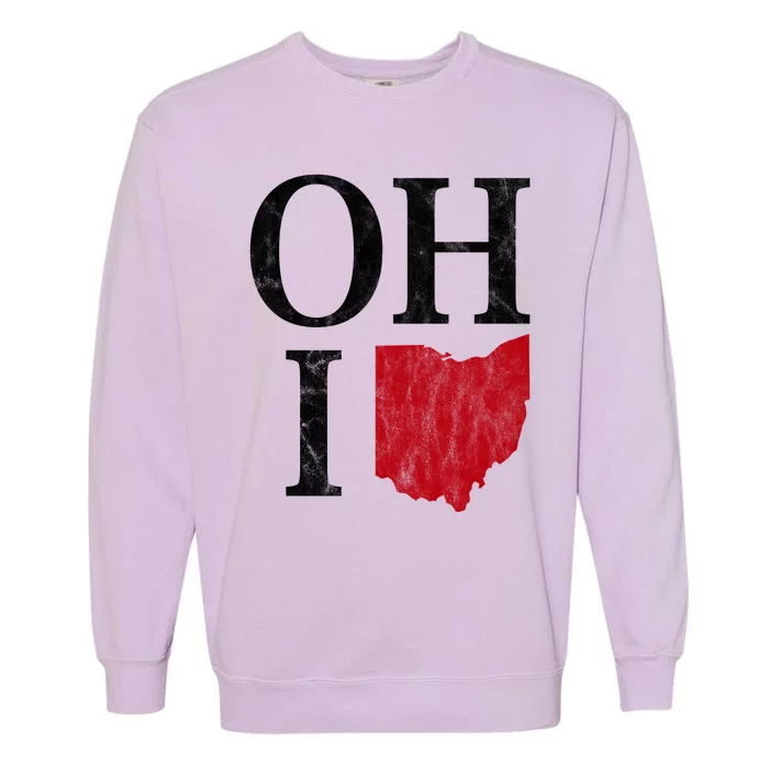 Ohio State Map Garment-Dyed Sweatshirt