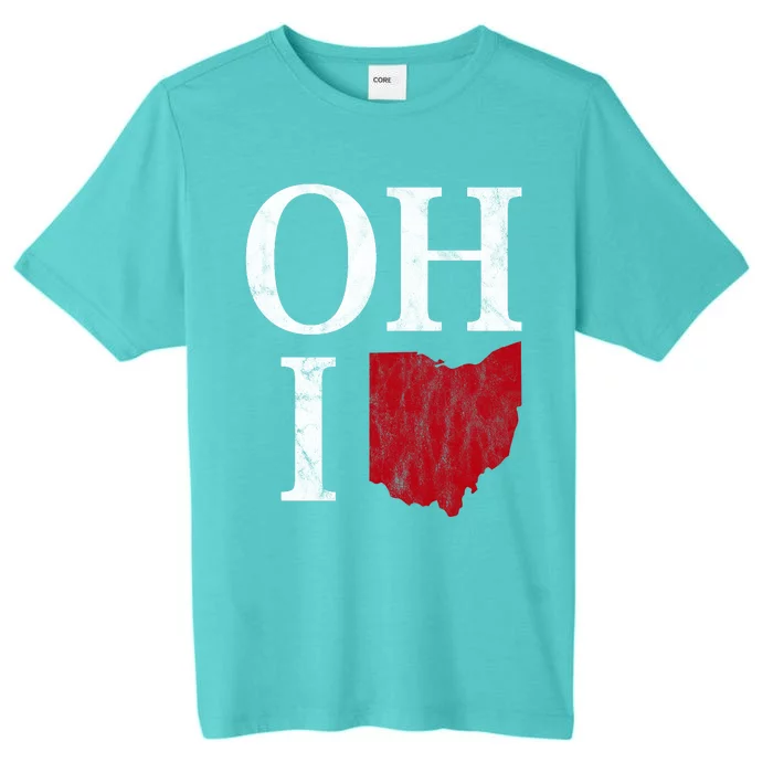 Ohio State Map ChromaSoft Performance T-Shirt