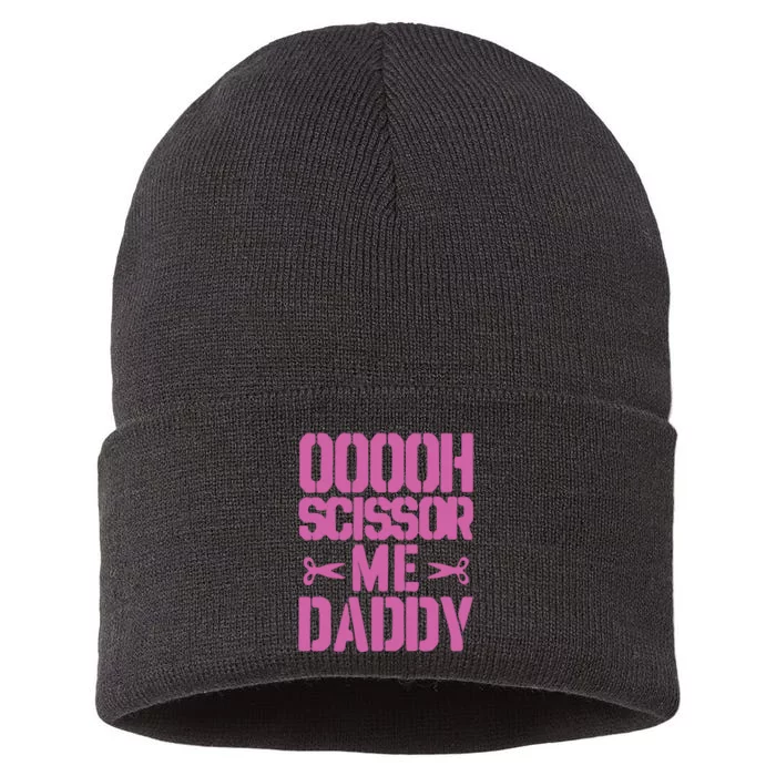 Ooooh Scissor Me Daddy Sustainable Knit Beanie