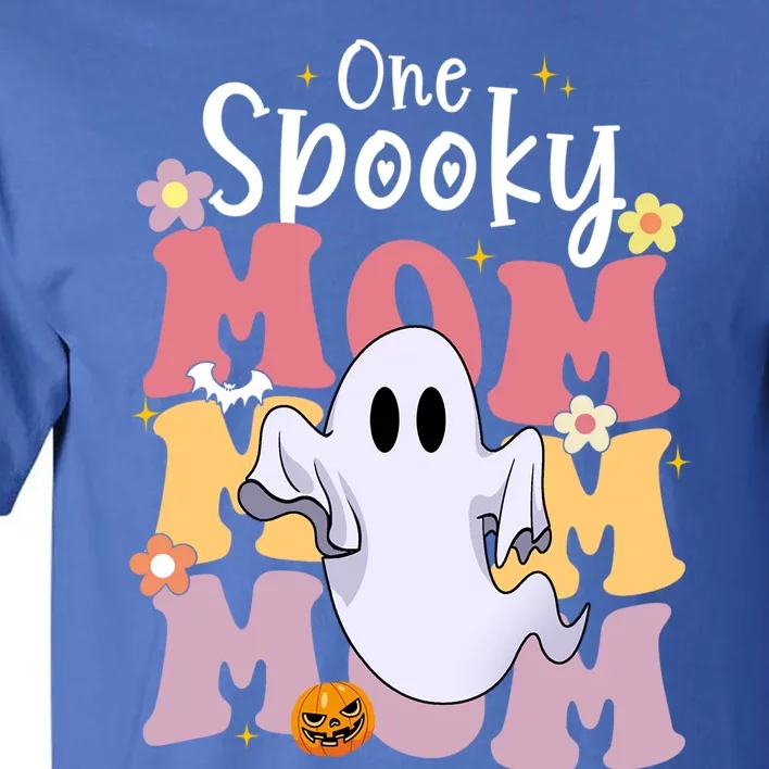 One Spooky Mom Halloween Cute Ghosts Grovvy Mommy Gift Meaningful Gift Tall T-Shirt