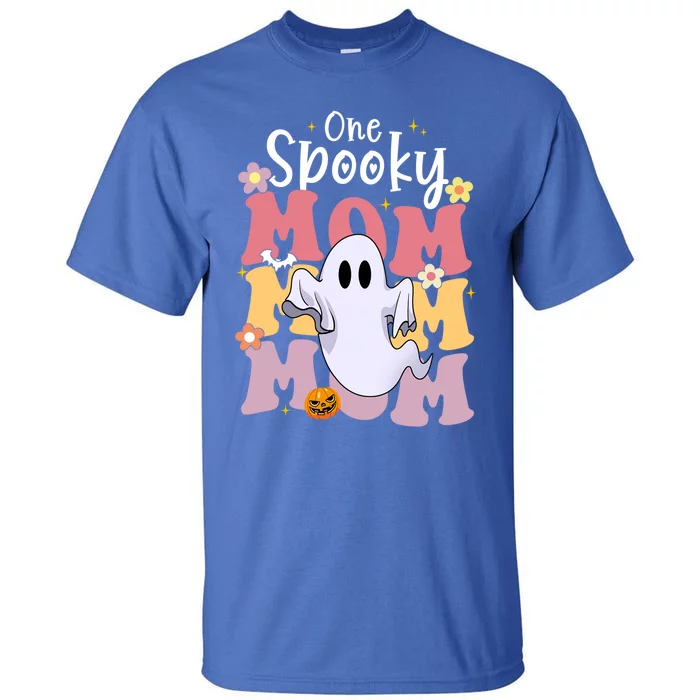 One Spooky Mom Halloween Cute Ghosts Grovvy Mommy Gift Meaningful Gift Tall T-Shirt