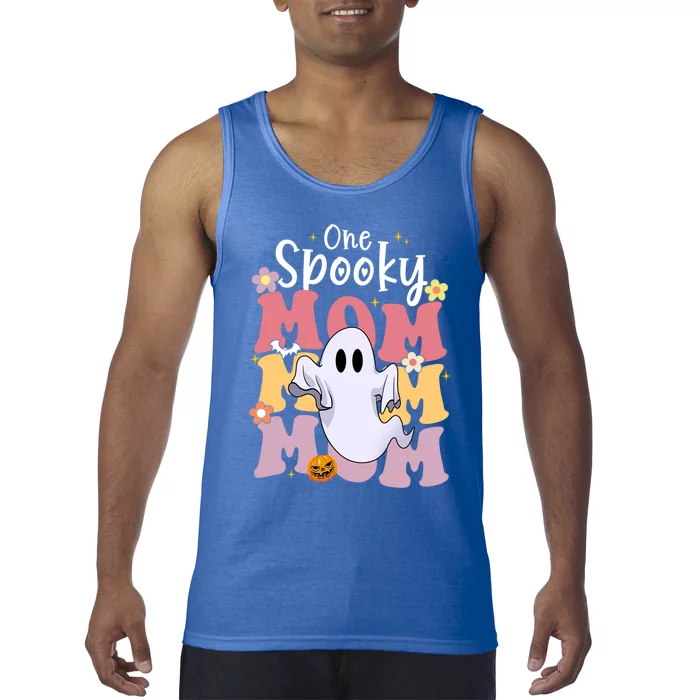 One Spooky Mom Halloween Cute Ghosts Grovvy Mommy Gift Meaningful Gift Tank Top