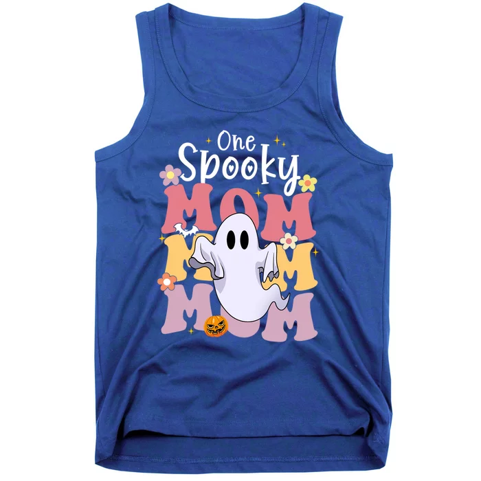 One Spooky Mom Halloween Cute Ghosts Grovvy Mommy Gift Meaningful Gift Tank Top