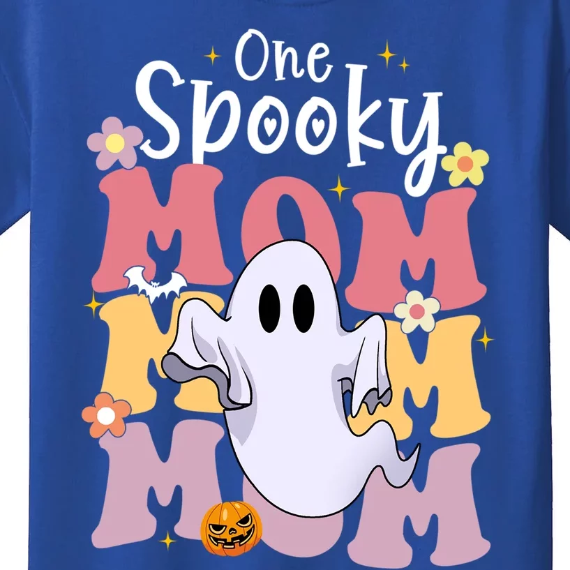 One Spooky Mom Halloween Cute Ghosts Grovvy Mommy Gift Meaningful Gift Kids T-Shirt