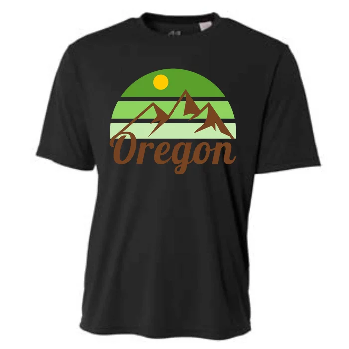 Oregon Simple Mountain Logo Cooling Performance Crew T-Shirt