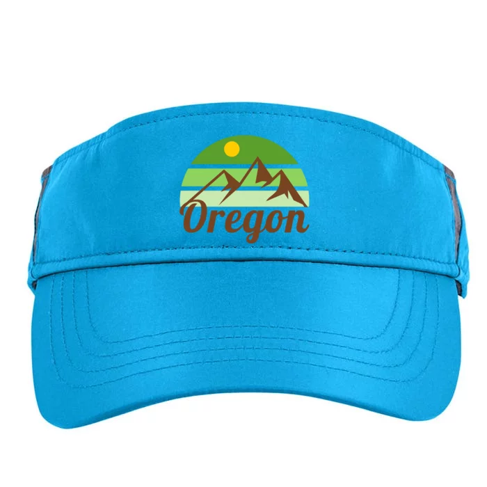 Oregon Simple Mountain Logo Adult Drive Performance Visor