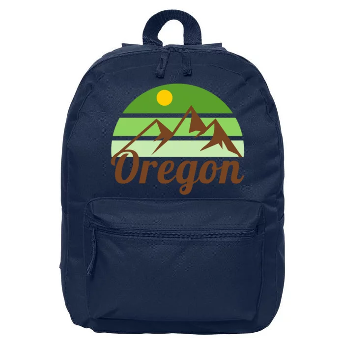 Oregon Simple Mountain Logo 16 in Basic Backpack