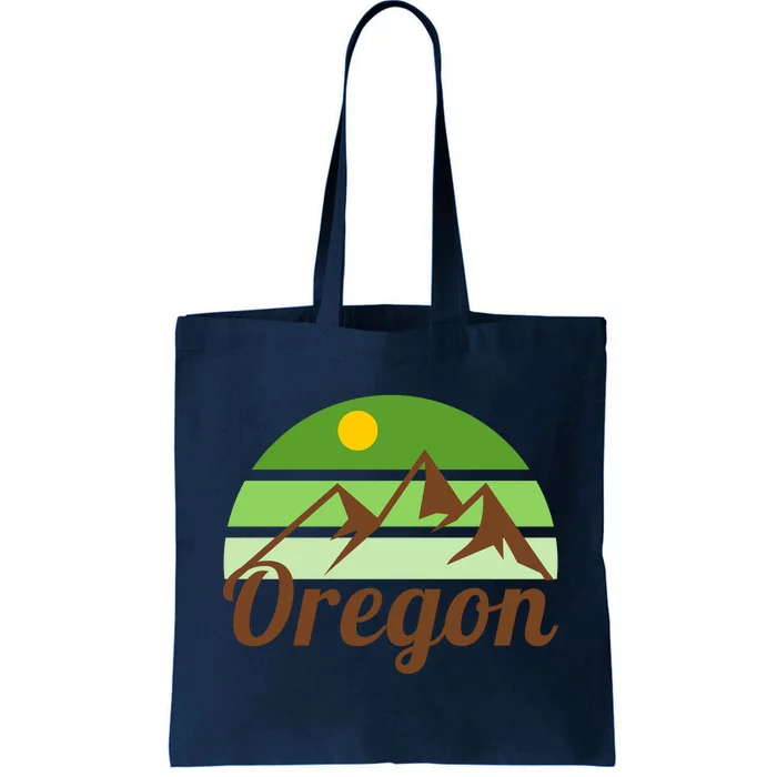 Oregon Simple Mountain Logo Tote Bag