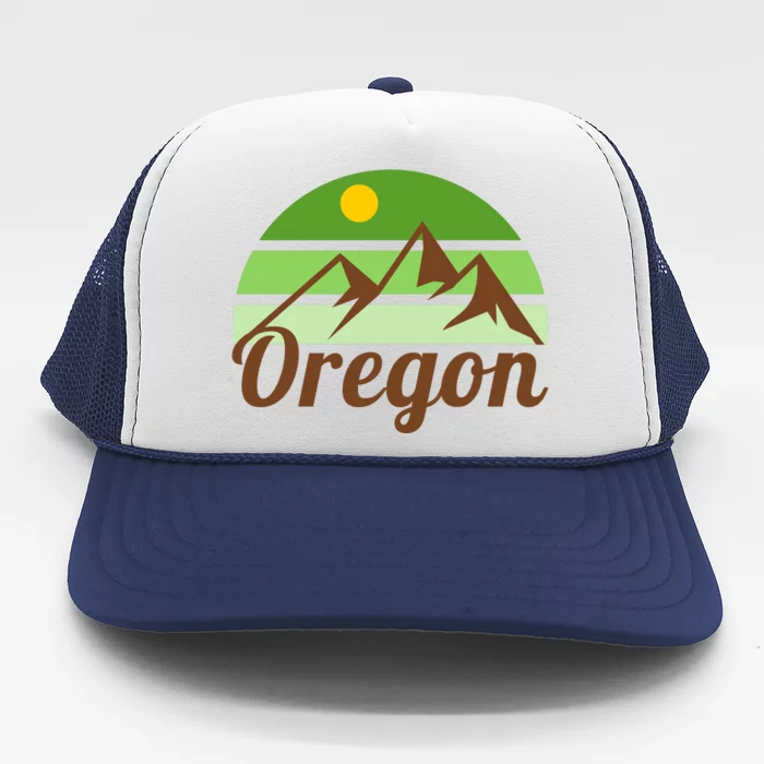 Oregon Simple Mountain Logo Trucker Hat