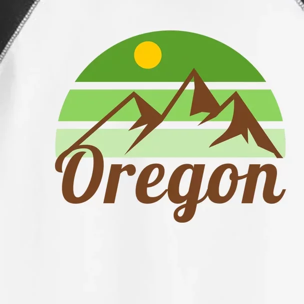 Oregon Simple Mountain Logo Toddler Fine Jersey T-Shirt