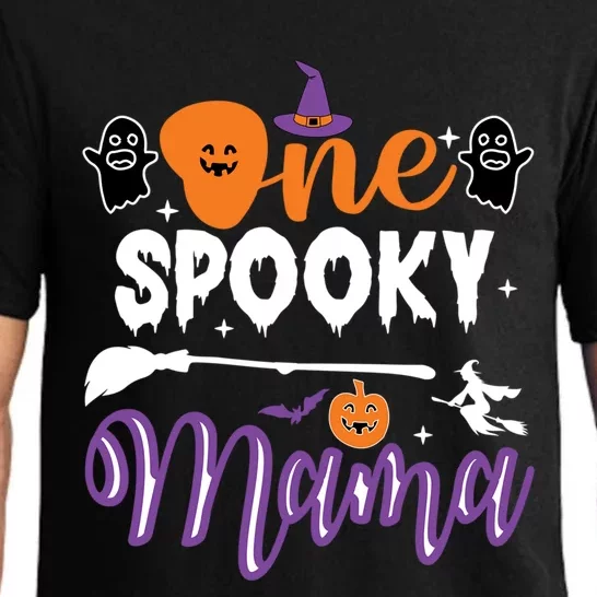 One Spooky Mama Halloween Graphic Gift Pajama Set