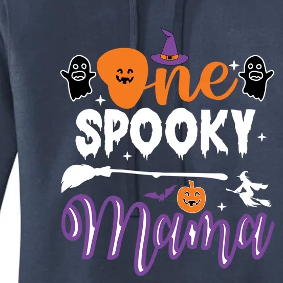 One Spooky Mama Halloween Graphic Gift Women's Pullover Hoodie