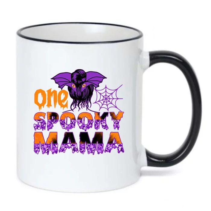 One Spooky Mama Halloween Mom Costume Cool Gift Black Color Changing Mug