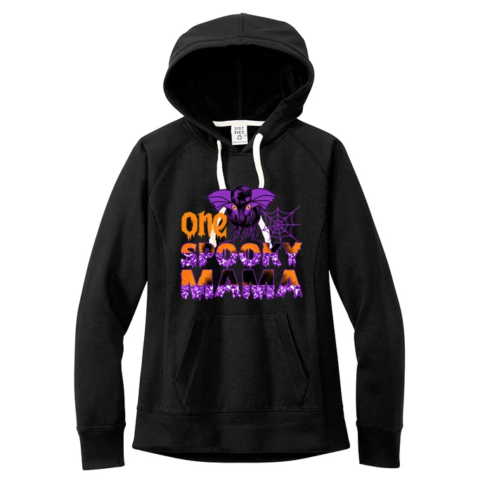 One Spooky Mama Halloween Mom Costume Cool Gift Women's Fleece Hoodie