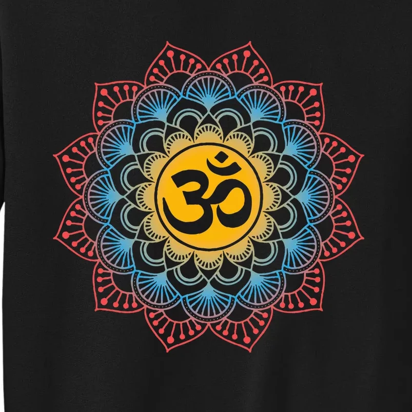 Om Symbol Mandala Flower Meditation Workout Yoga Lover Sweatshirt