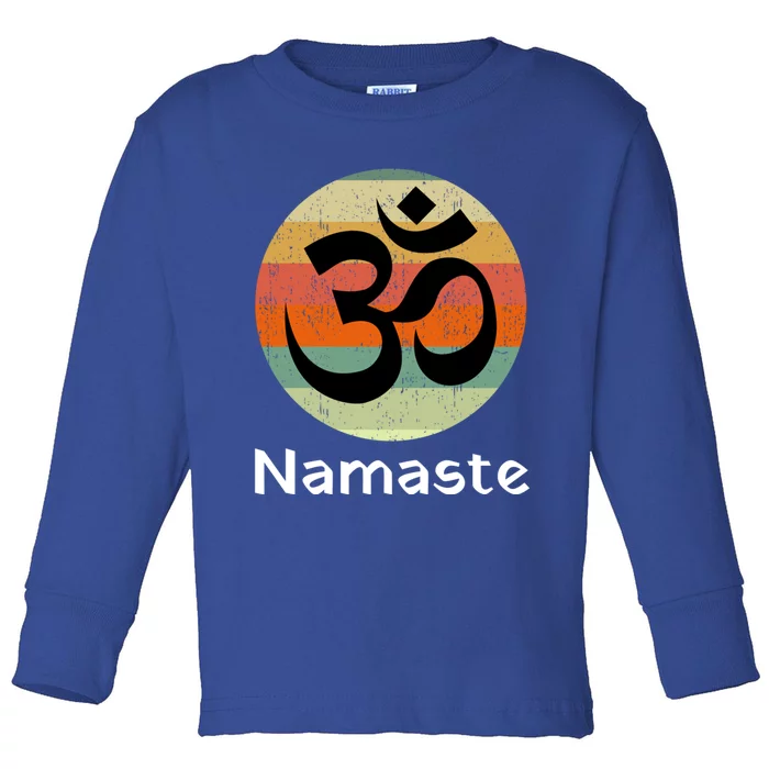 Om Symbol Namaste Ohm Hindu Zen Yoga Day Great Gift Toddler Long Sleeve Shirt