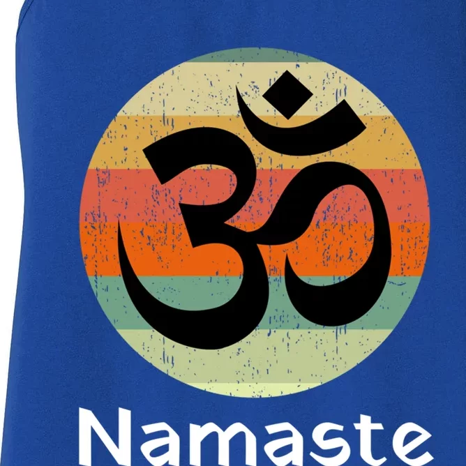 Om Symbol Namaste Ohm Hindu Zen Yoga Day Cool Gift Women's Racerback Tank