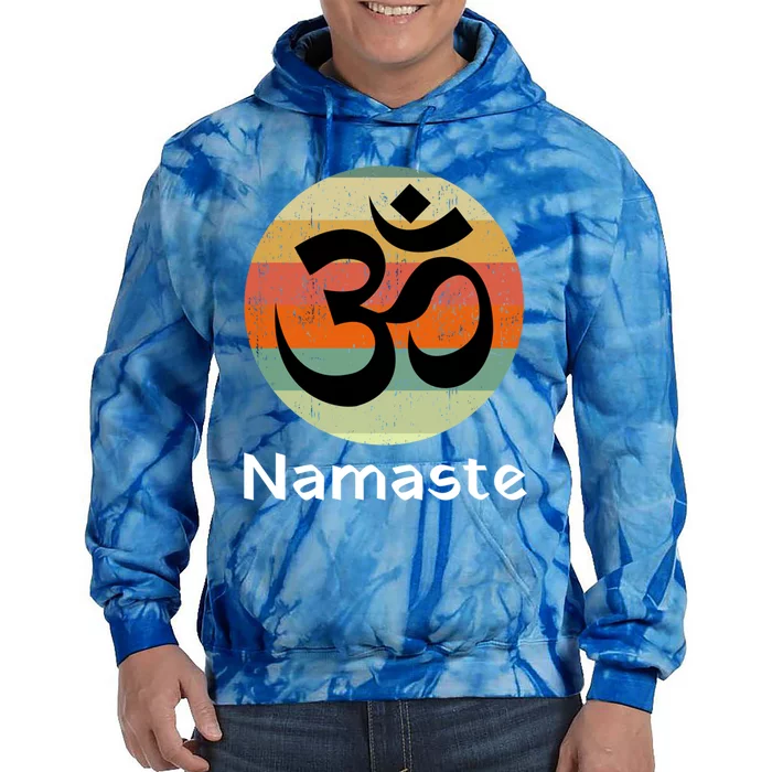 Om Symbol Namaste Ohm Hindu Zen Yoga Day Cool Gift Tie Dye Hoodie