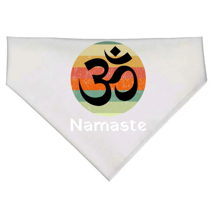 Om Symbol Namaste Ohm Hindu Zen Yoga Day Cool Gift USA-Made Doggie Bandana