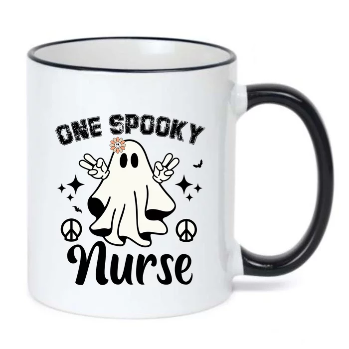 One Spooky Nurse One Spooky Mama One Thankful Nurse Funny Gift Black Color Changing Mug