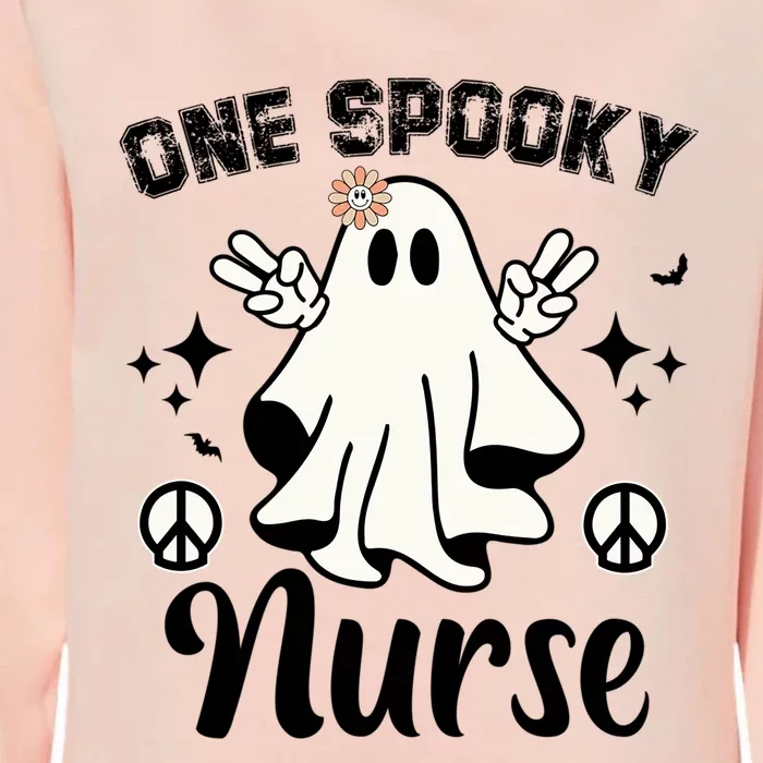 One Spooky Nurse One Spooky Mama One Thankful Nurse Funny Gift Womens California Wash Sweatshirt