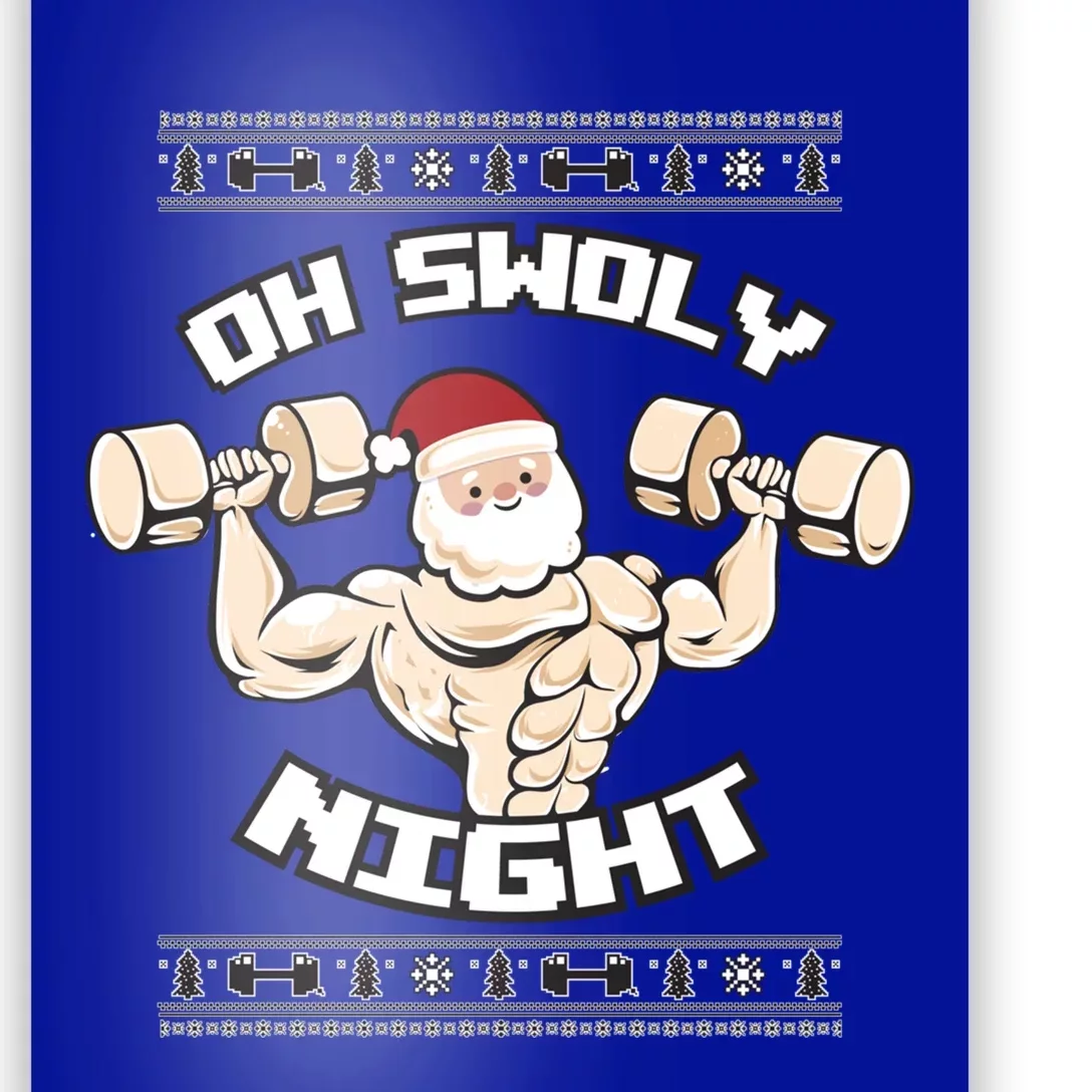 Oh Swoly Night Ugly Christmas Gym Sweater Gift Poster