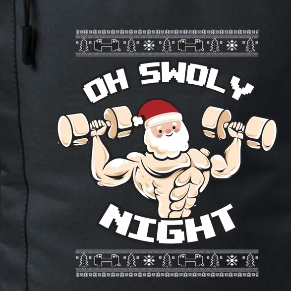 Oh Swoly Night Ugly Christmas Gym Sweater Gift Daily Commute Backpack