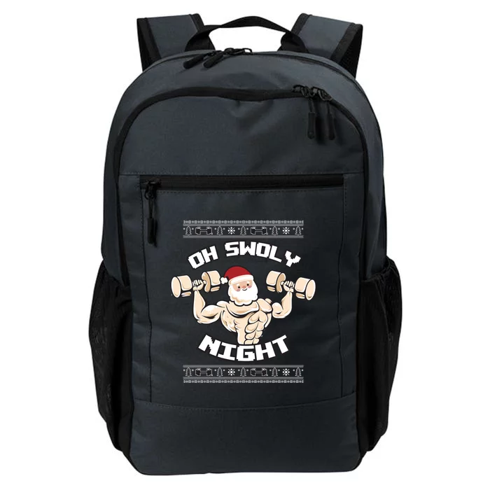 Oh Swoly Night Ugly Christmas Gym Sweater Gift Daily Commute Backpack