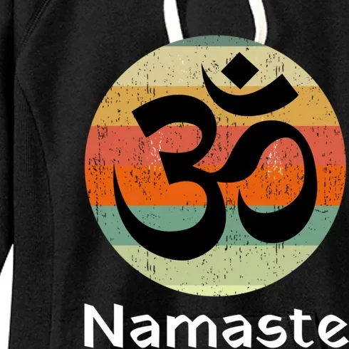 Om Symbol Namaste Ohm Hindu Zen Yoga Day Gift Women's Fleece Hoodie