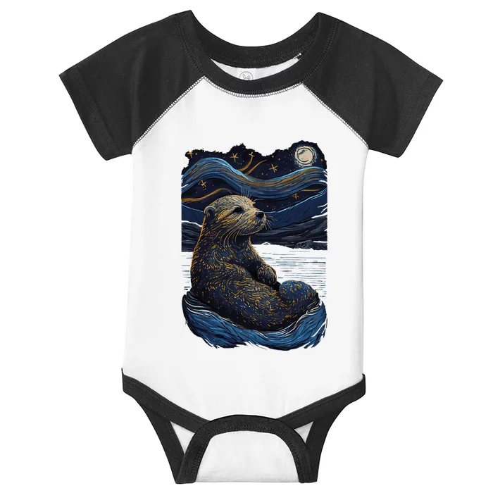 Otter Starry Night Infant Baby Jersey Bodysuit