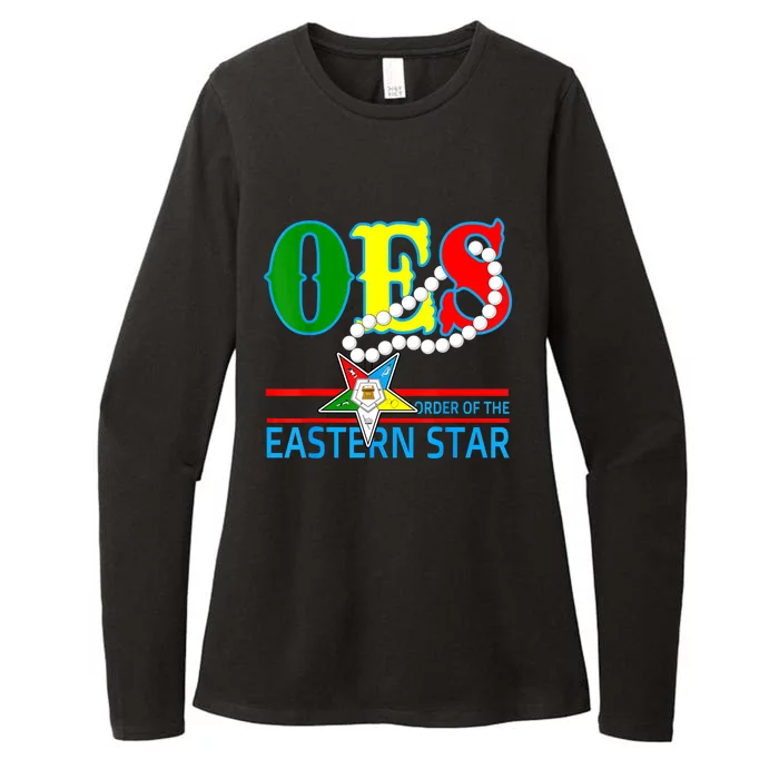 OES Star Necklace Order Of The Eastern Star Mother's Day Womens CVC Long Sleeve Shirt